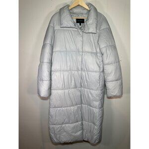 Banana Republic - Nylon Outer Shell Gray Coat for Women tall Small/Petite Long--